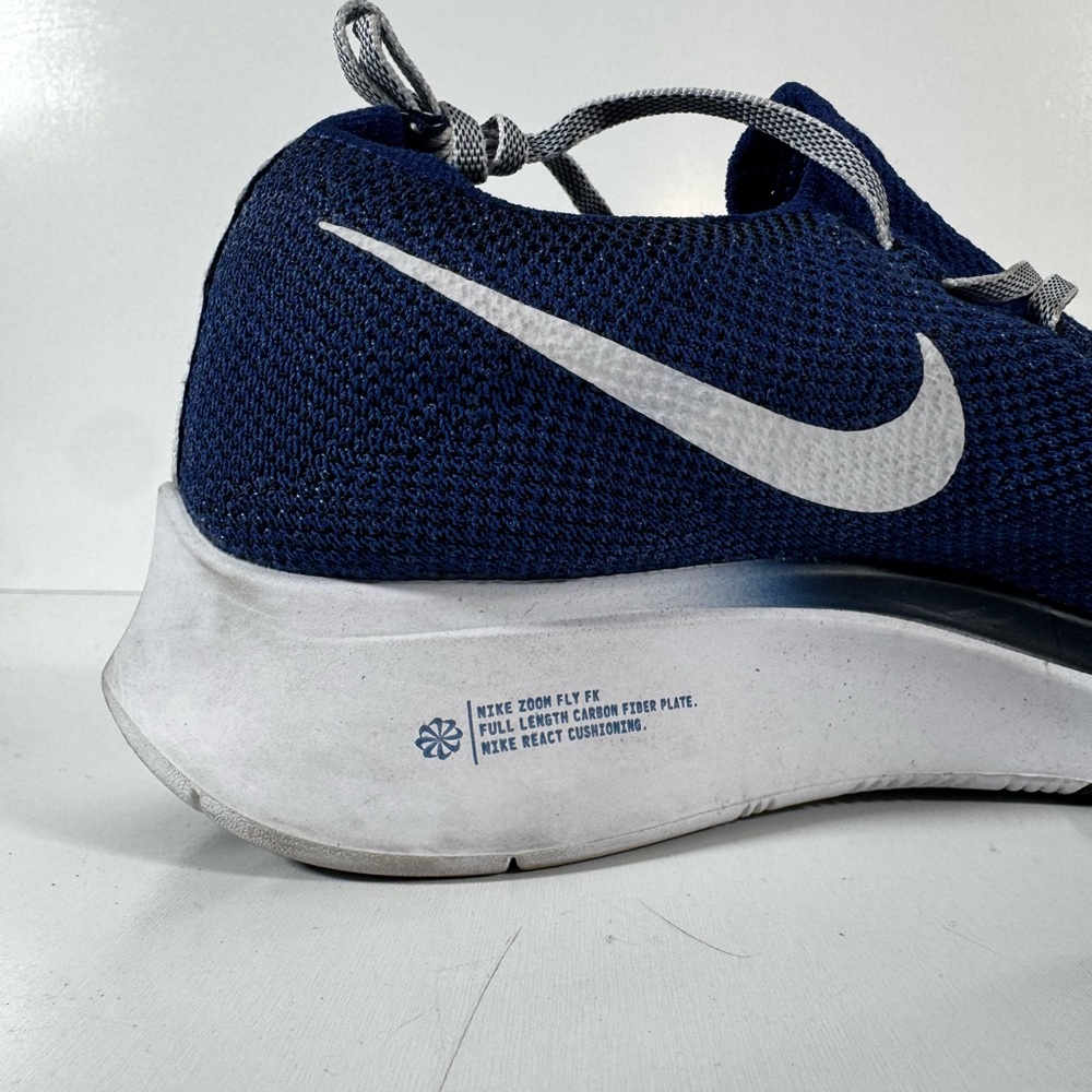 Nike Zoom Fly Flyknit Blue White Men’s Size 11 | Lightly Used Running Shoes - Picture 5 of 7